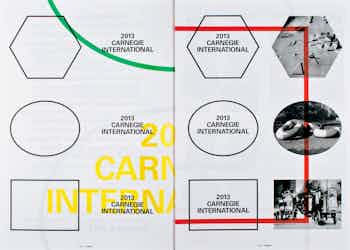 *2013 Carnegie International Identity Guide*, softcover, 18 pages, 11 × 17 in., self published, 2013