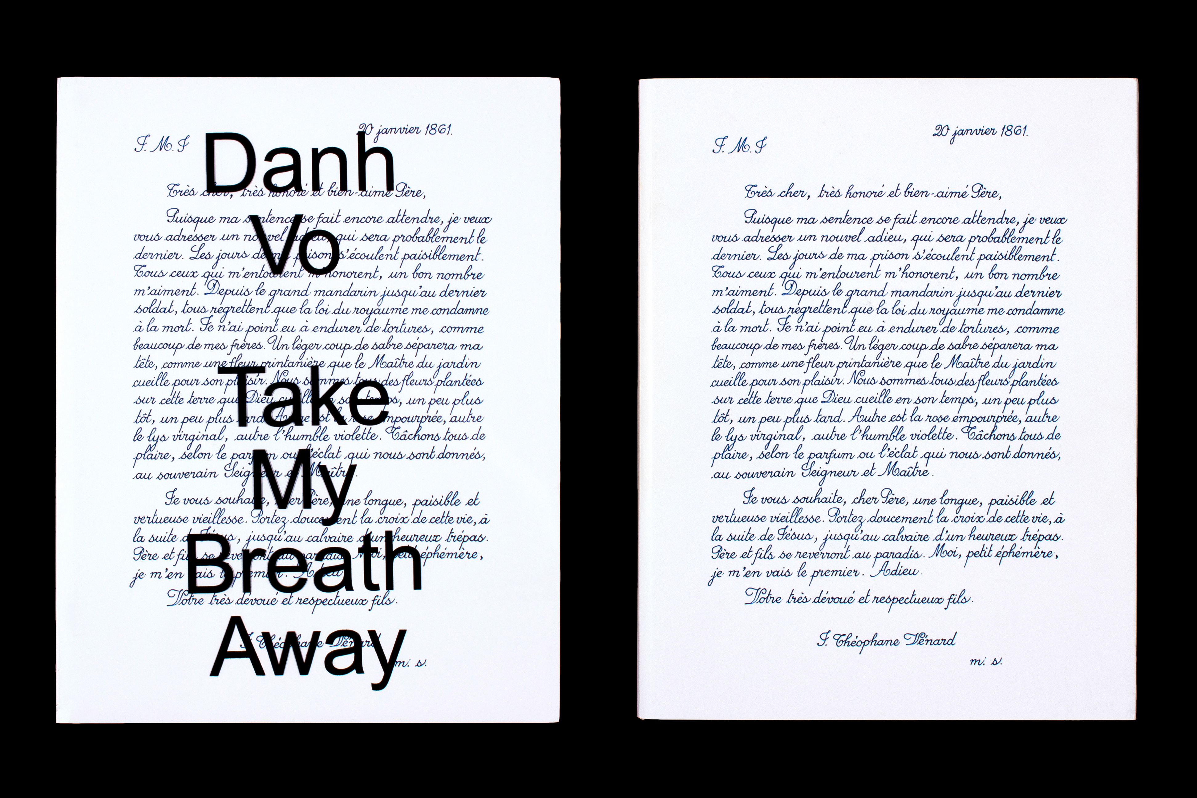 *Danh Vo: Take My Breath Away*, hardcover with jacket, 348 pages, 9 × 12 in., edited by Katherine Brinson, published by Guggenheim Museum, New York, 2018
