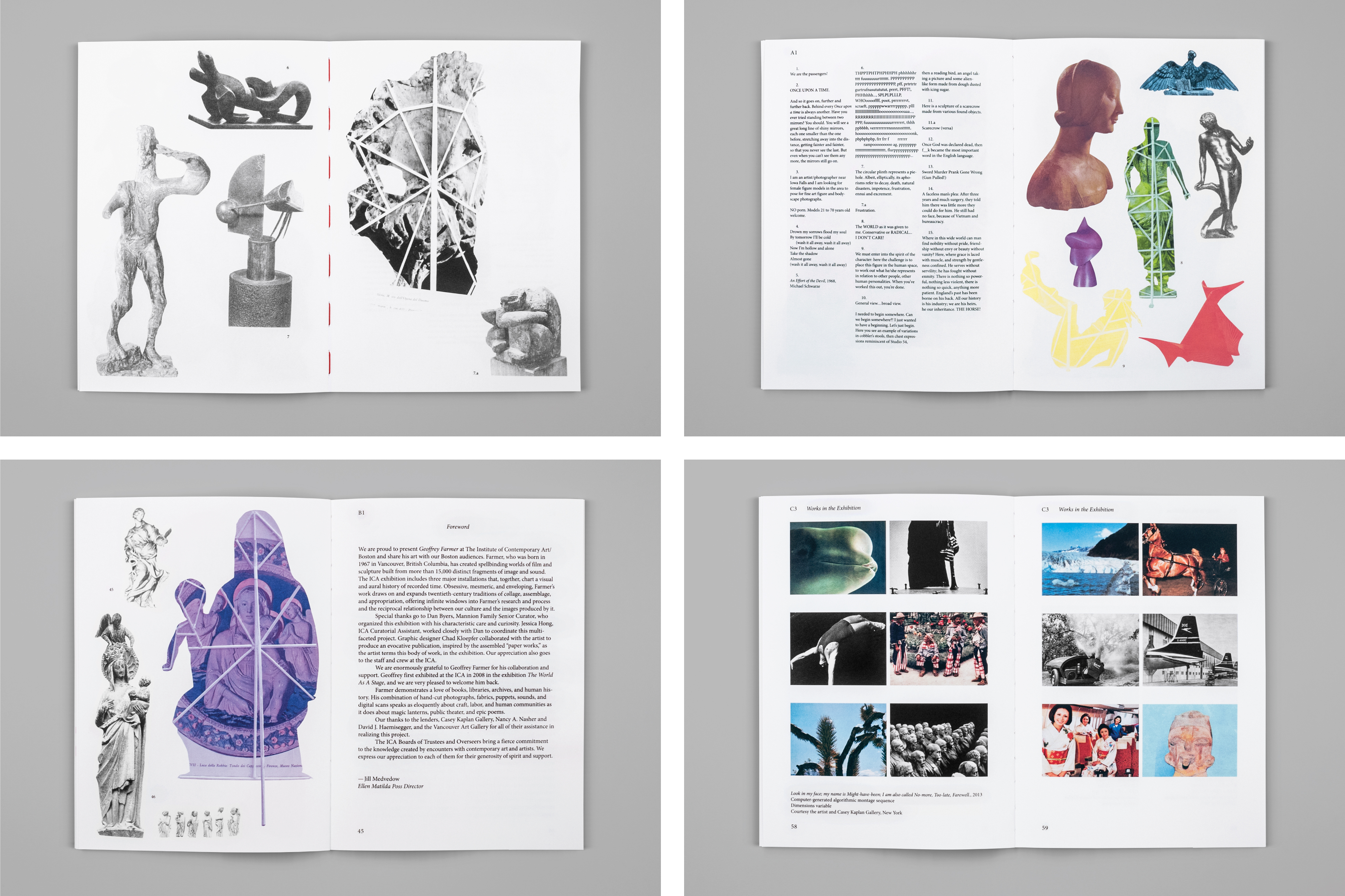 *Geoffrey Farmer*, softcover, 64 pages, 7.75 × 10.75 in., edited by Dan Byers, published by ICA/Boston, 2016