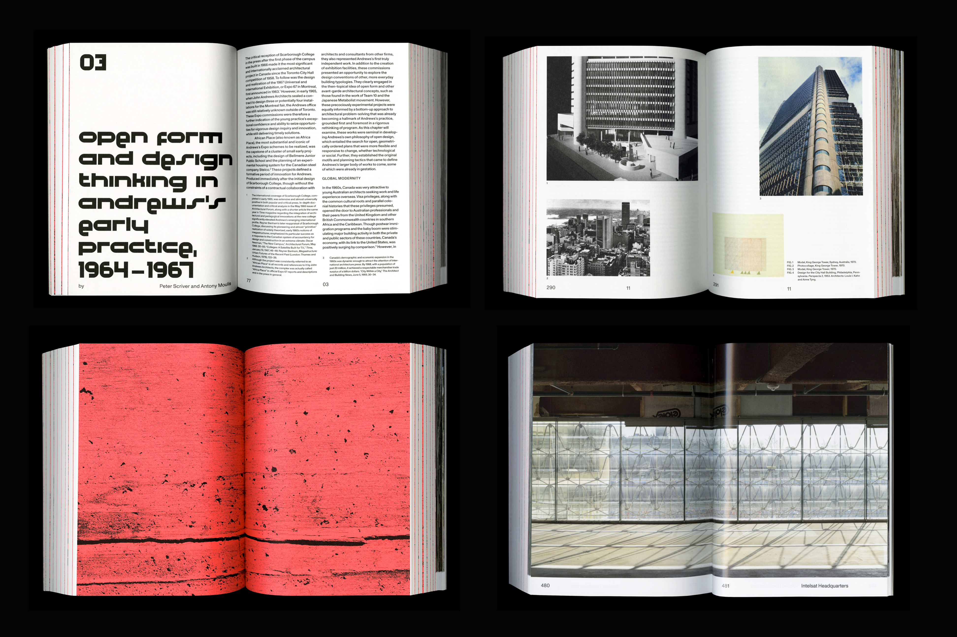 *John Andrews: Architect of Uncommon Sense*, softcover, 506 pages, 6.75 × 8.125 in., edited by Paul Walker, published by Harvard Design Press, Harvard University Graduate School of Design, 2023. Design assistance and custom typeface by Willis Kingery