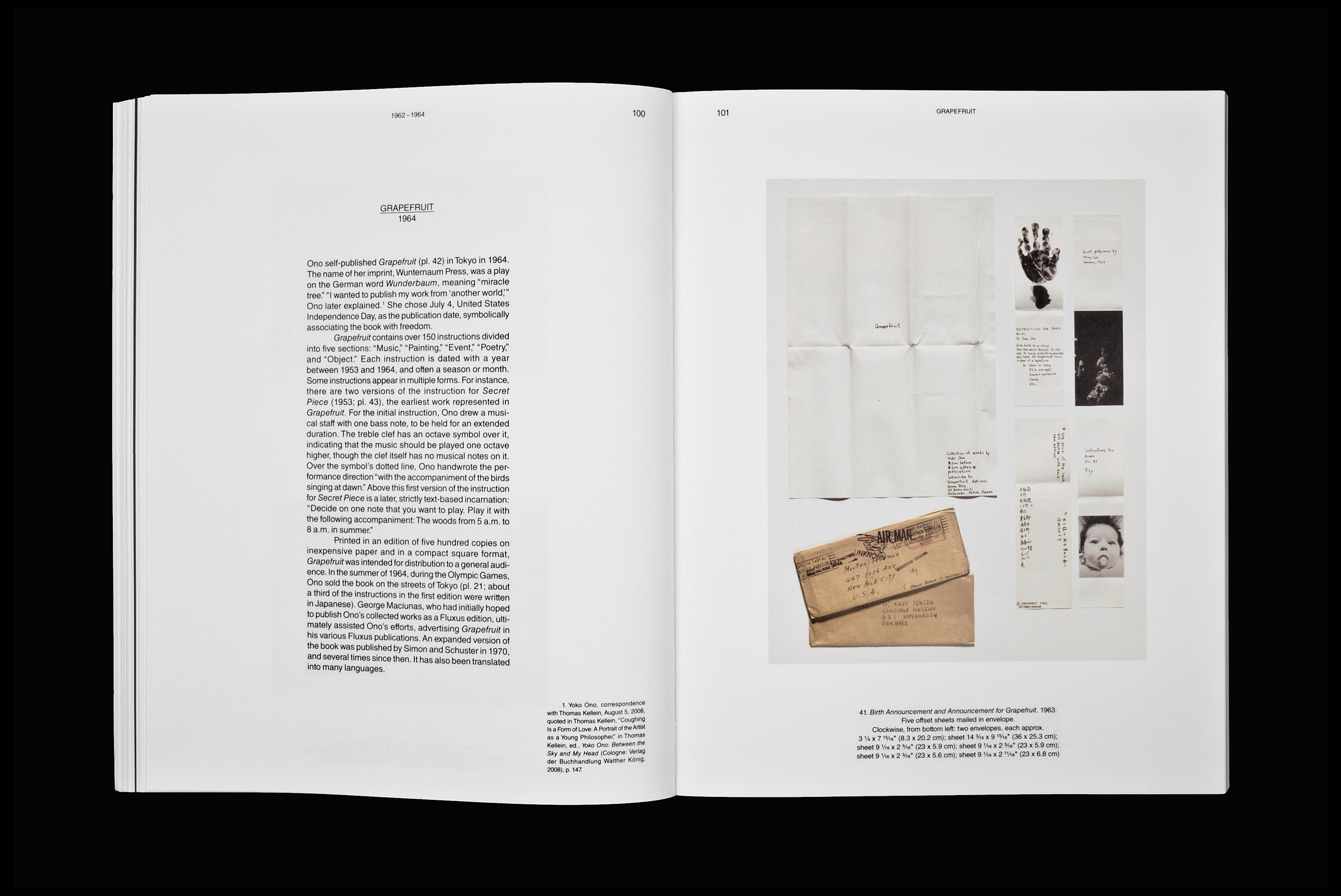 _Yoko Ono: One Woman Show, 1960–1971_, softcover with slipcase, 260 pages, 8.5 × 11 in., edited by Christoph Cherix, published by MoMA, 2014
